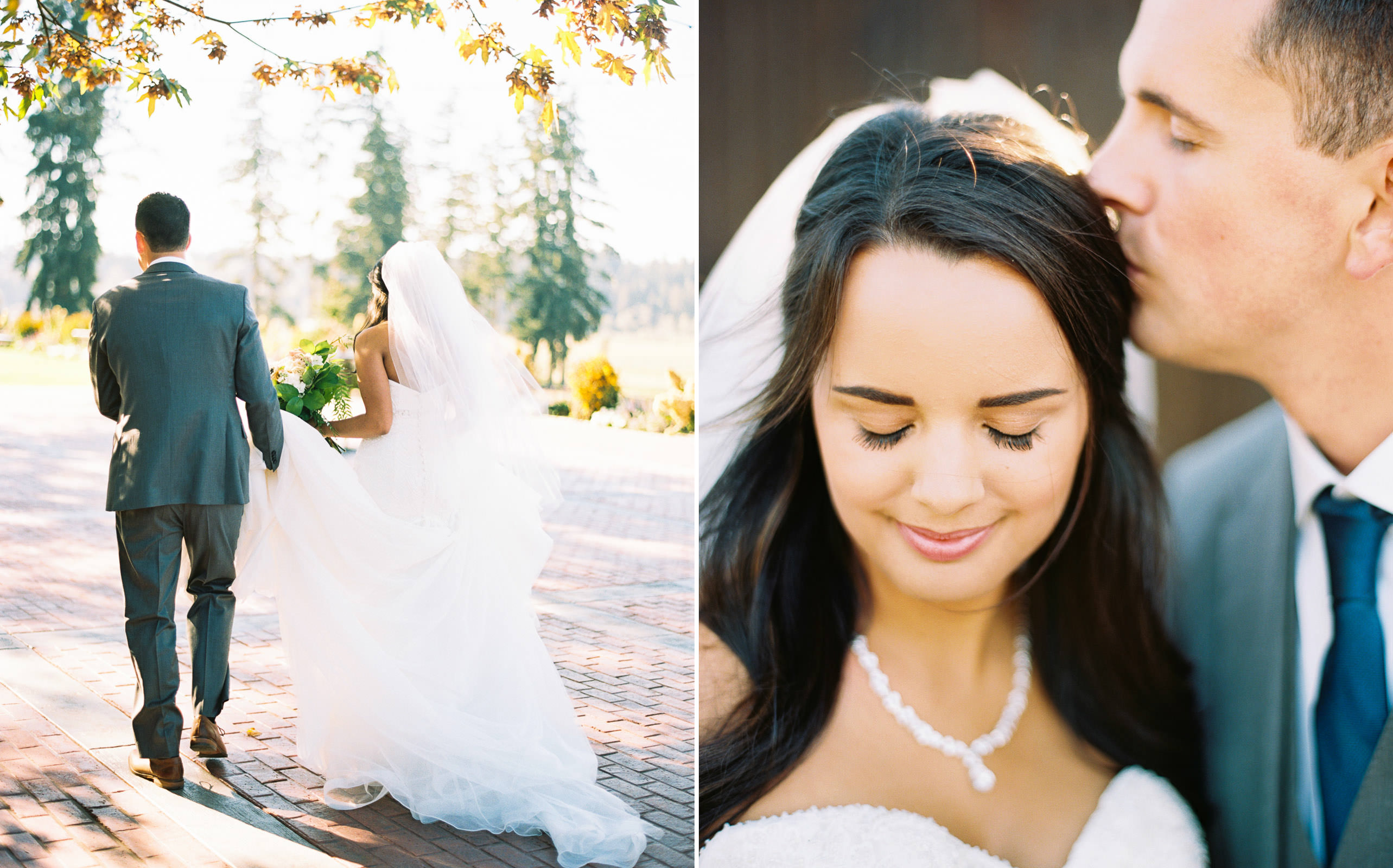 Elegant Bride and Groom portraits at a Fall Kelley Farms Wedding | Seattle Wedding Photographer Anna Peters
