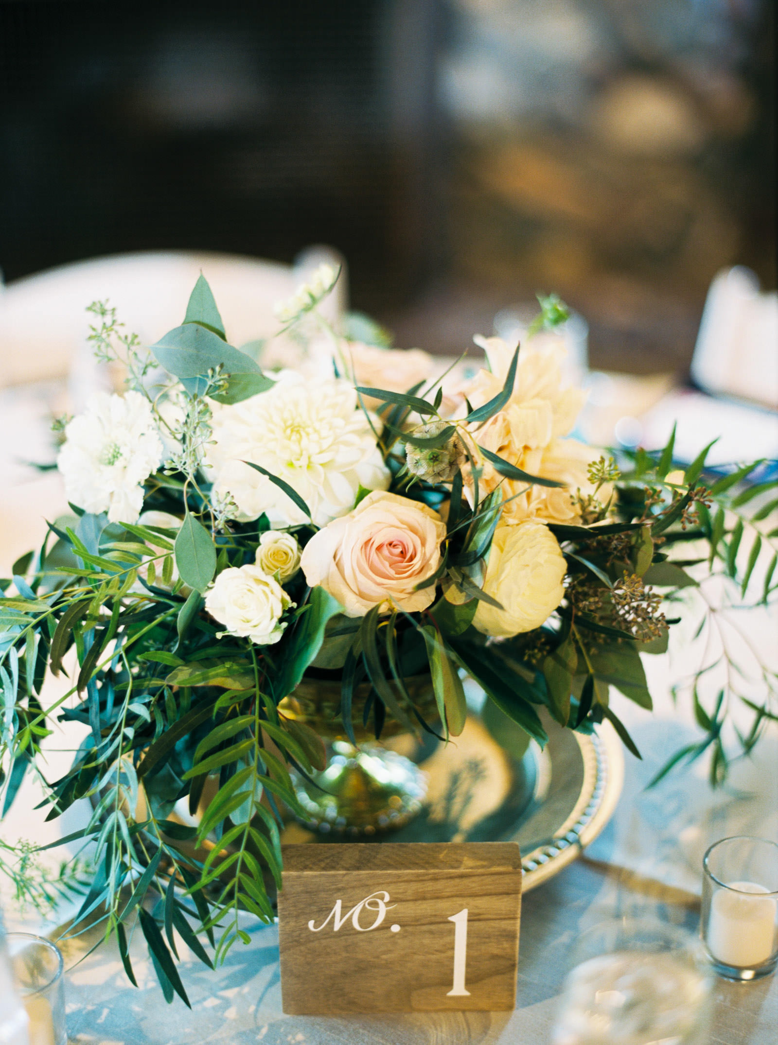 Reception details at a fall Kelley Farms Wedding captured by Film Photographer Anna Peters