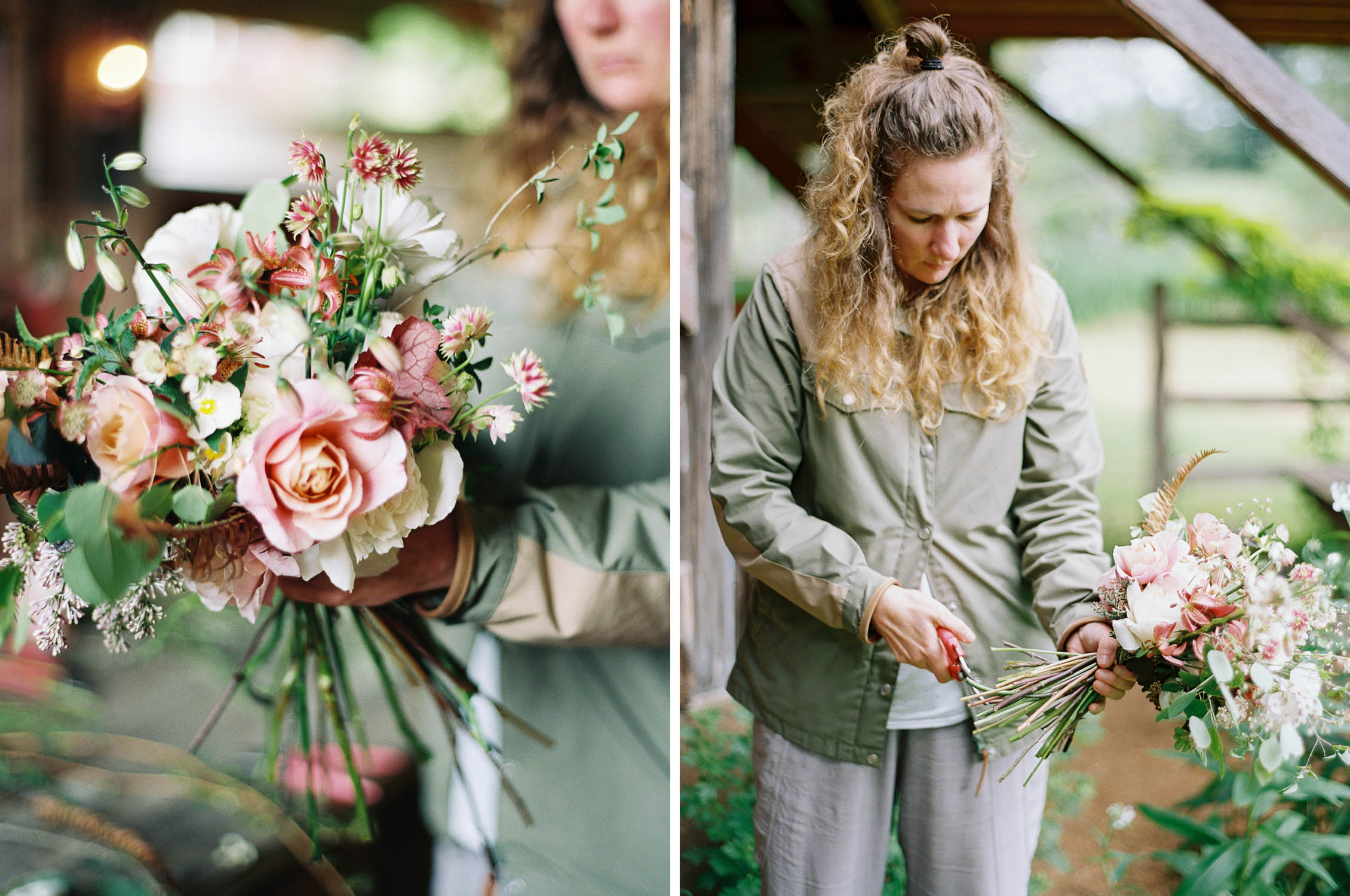 Lifestyle floral photography captured at Wildshoot Farm by Seattle Wedding Photographer Anna Peters